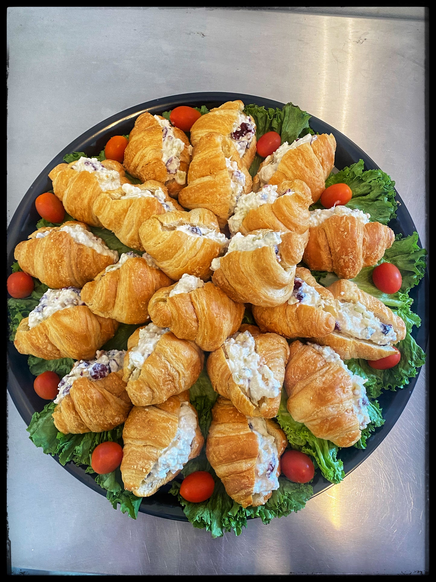 Large Mini Chicken Salad croissant tray