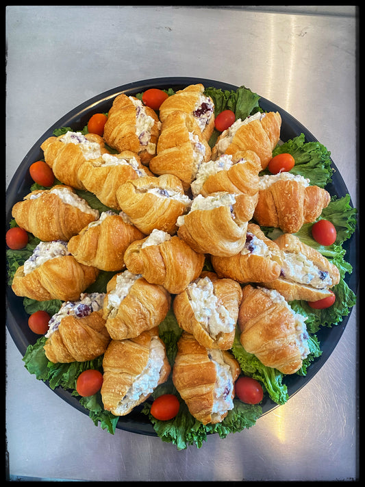 Large Mini Chicken Salad croissant tray