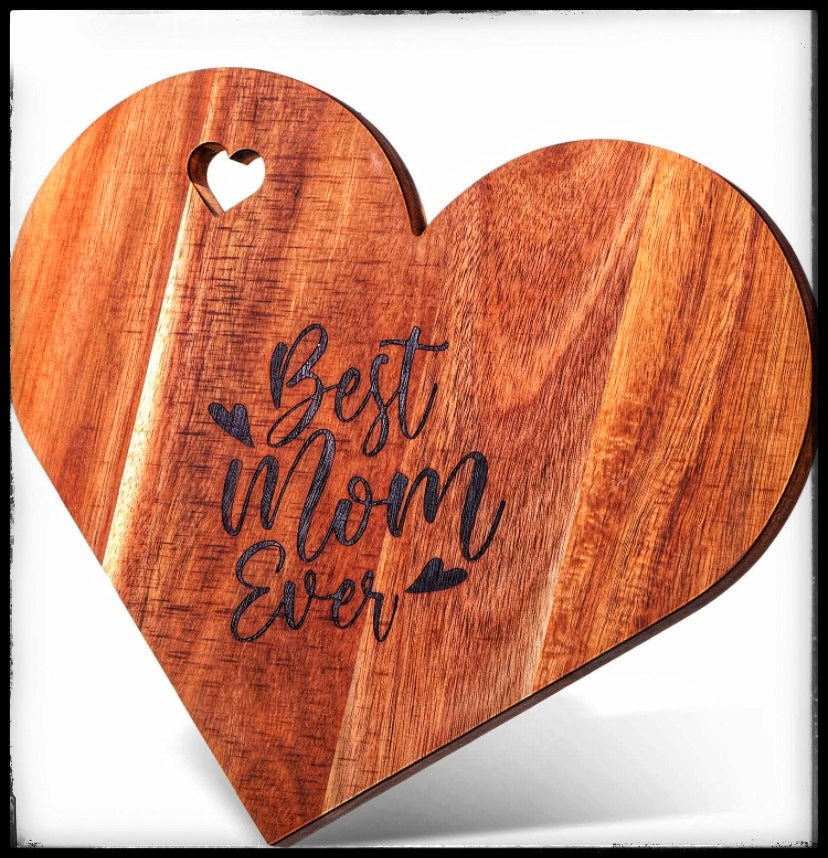Heart Board- Solid wood Charcuterie
